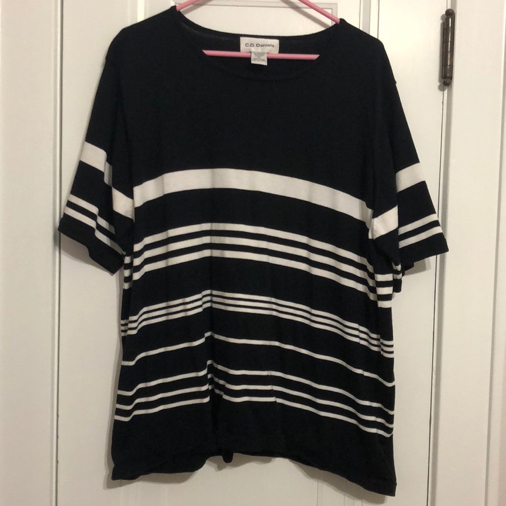 Short sleeve stripe shirt